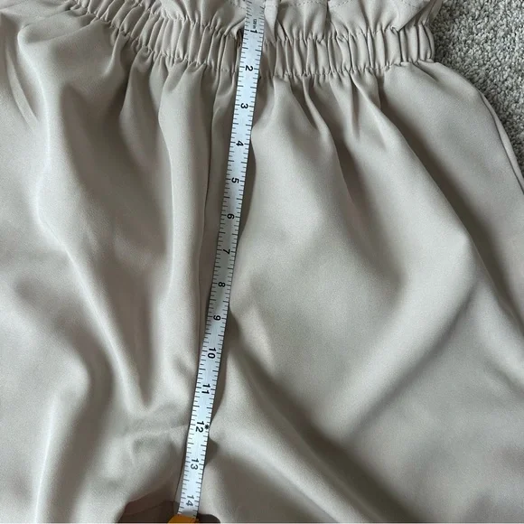 Khaki Wide Leg Trousers Missguided | High Waist | Size 8 Interview Outfit - Picture 5 of 10